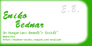 eniko bednar business card